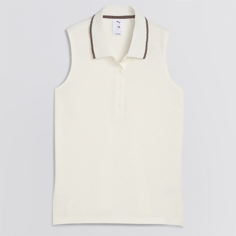 x AP Womens Jacquard SL Polo Warm White