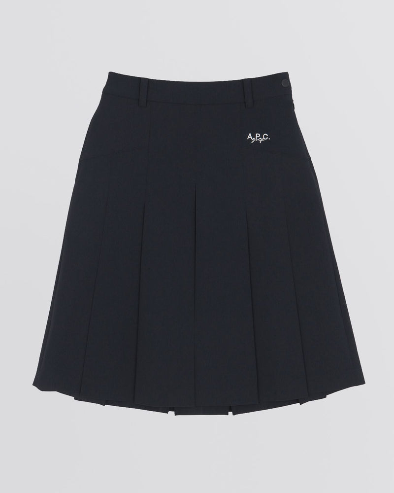 Leana Midi Pleated Skirt Marine