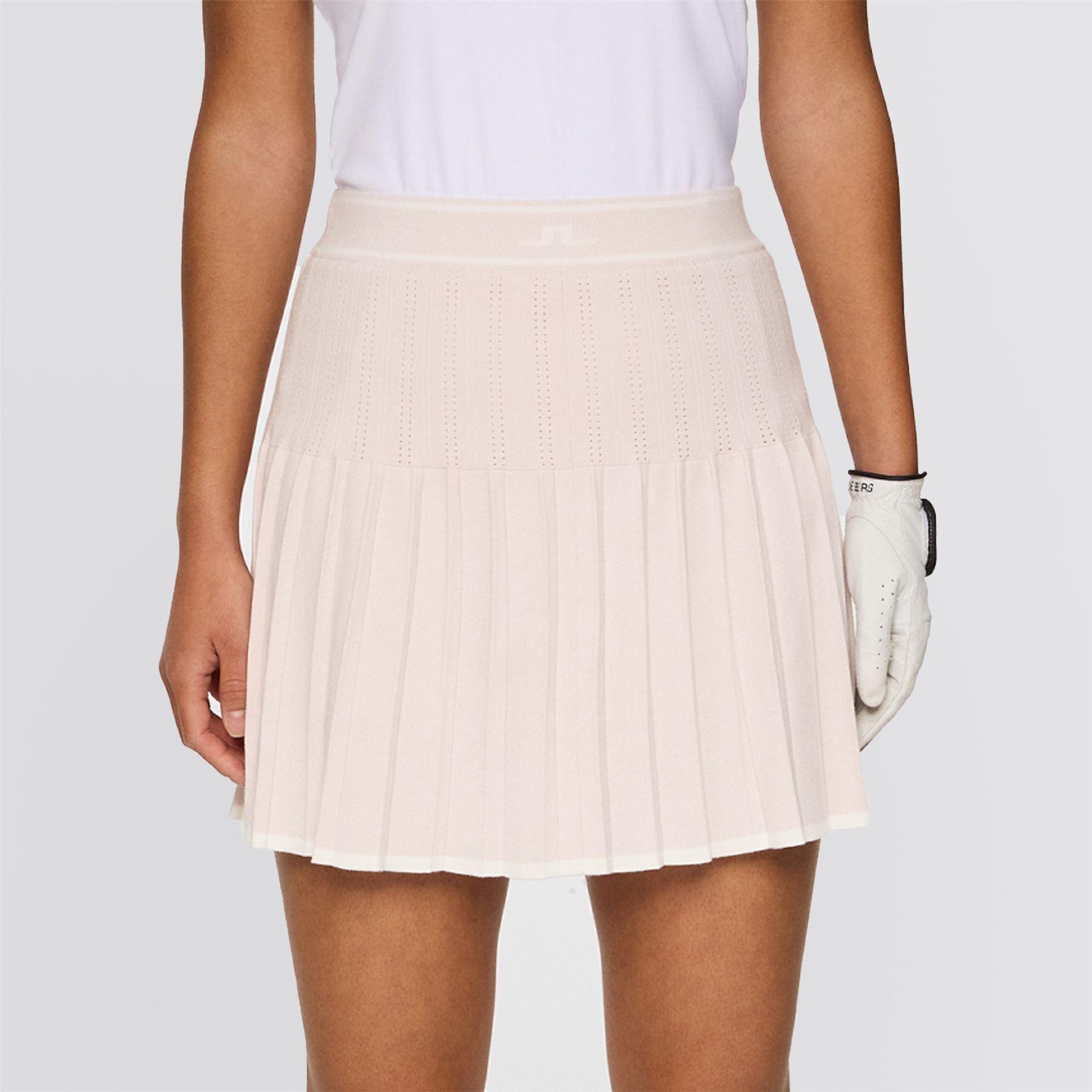 J.Lindeberg Womens Eden Knitted Skirt Gray Lilac