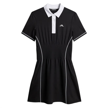 [J.LINDEBERG] SS25 NELLY GOLF DRESS BK / 税込み J.Lindeberg Nelly Soft Sculpt Jersey Dress Black