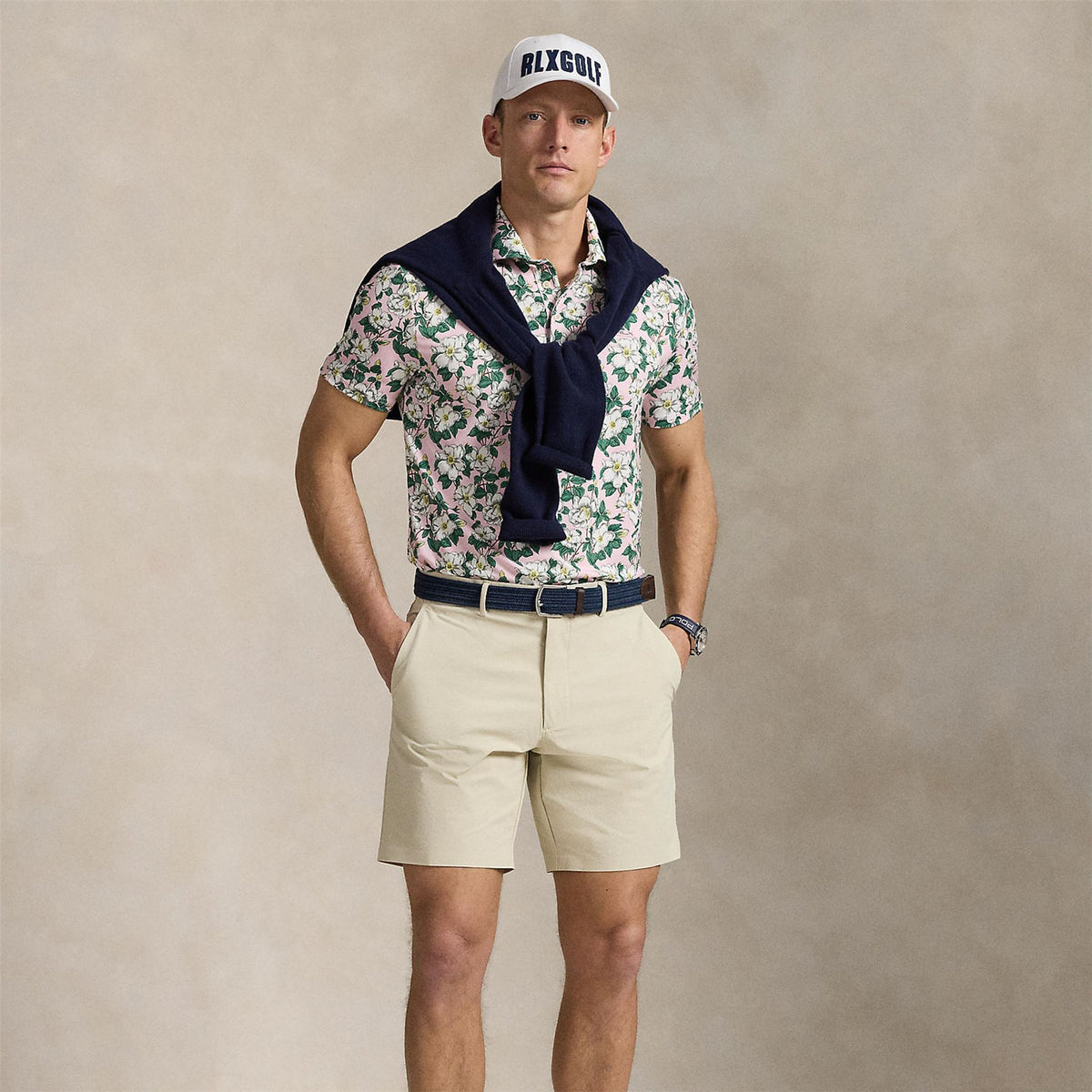 RLX On Course Woven Straight Shorts Basic Sand