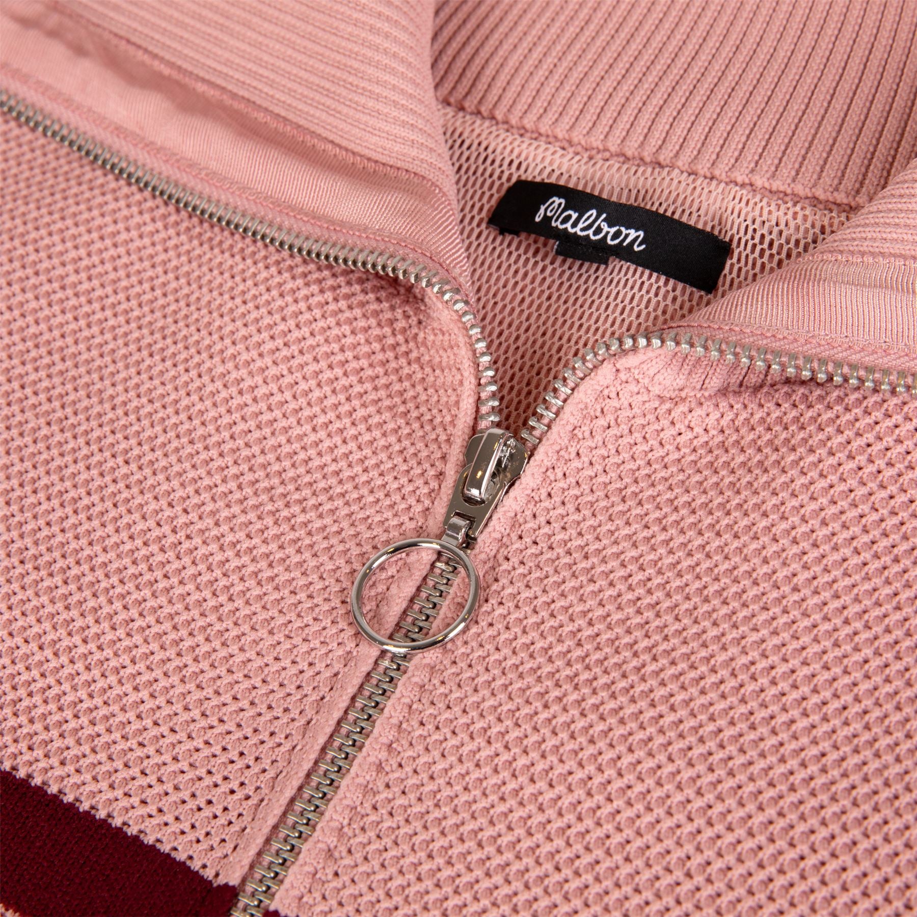 Malbon Golf Simona Zip Up Jacket Rose | TRENDYGOLF USA