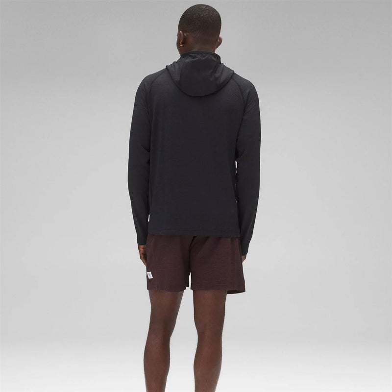 Knit Solotex Mesh Tiebreak Hoodie Black