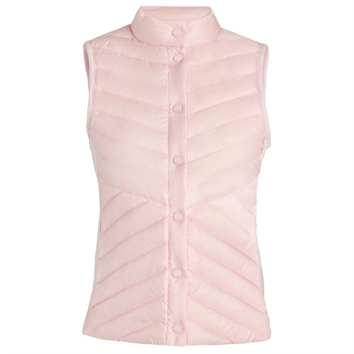 Womens Down Quilted Taffeta Tech Vest Blush - SS25