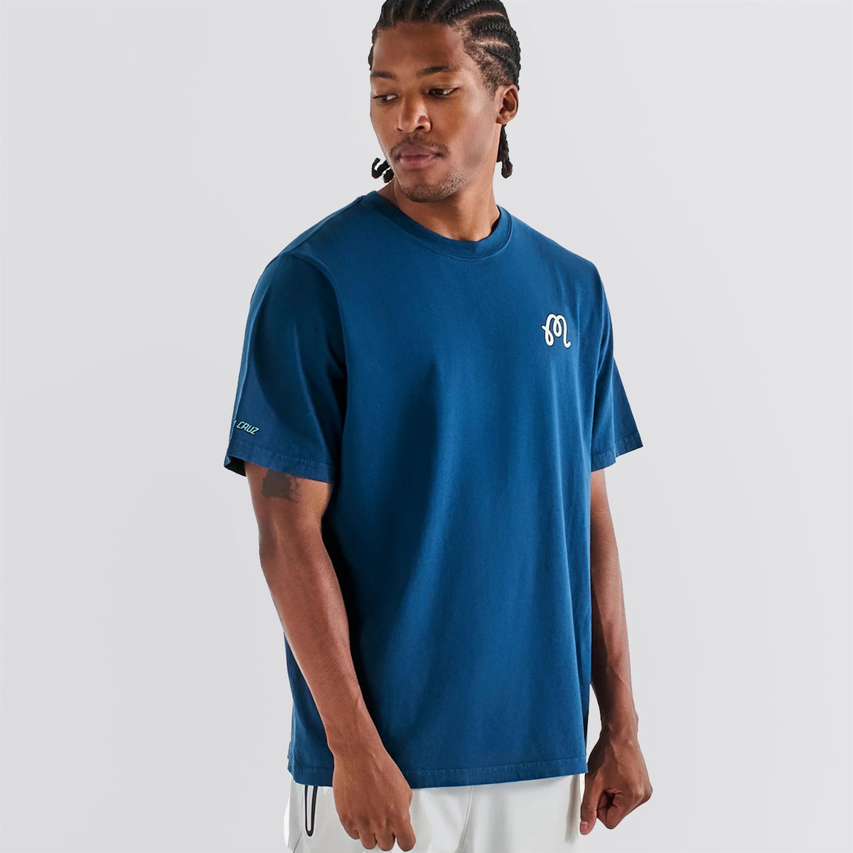 x Santa Cruz Bermuda Screaming Hand Tee Navy