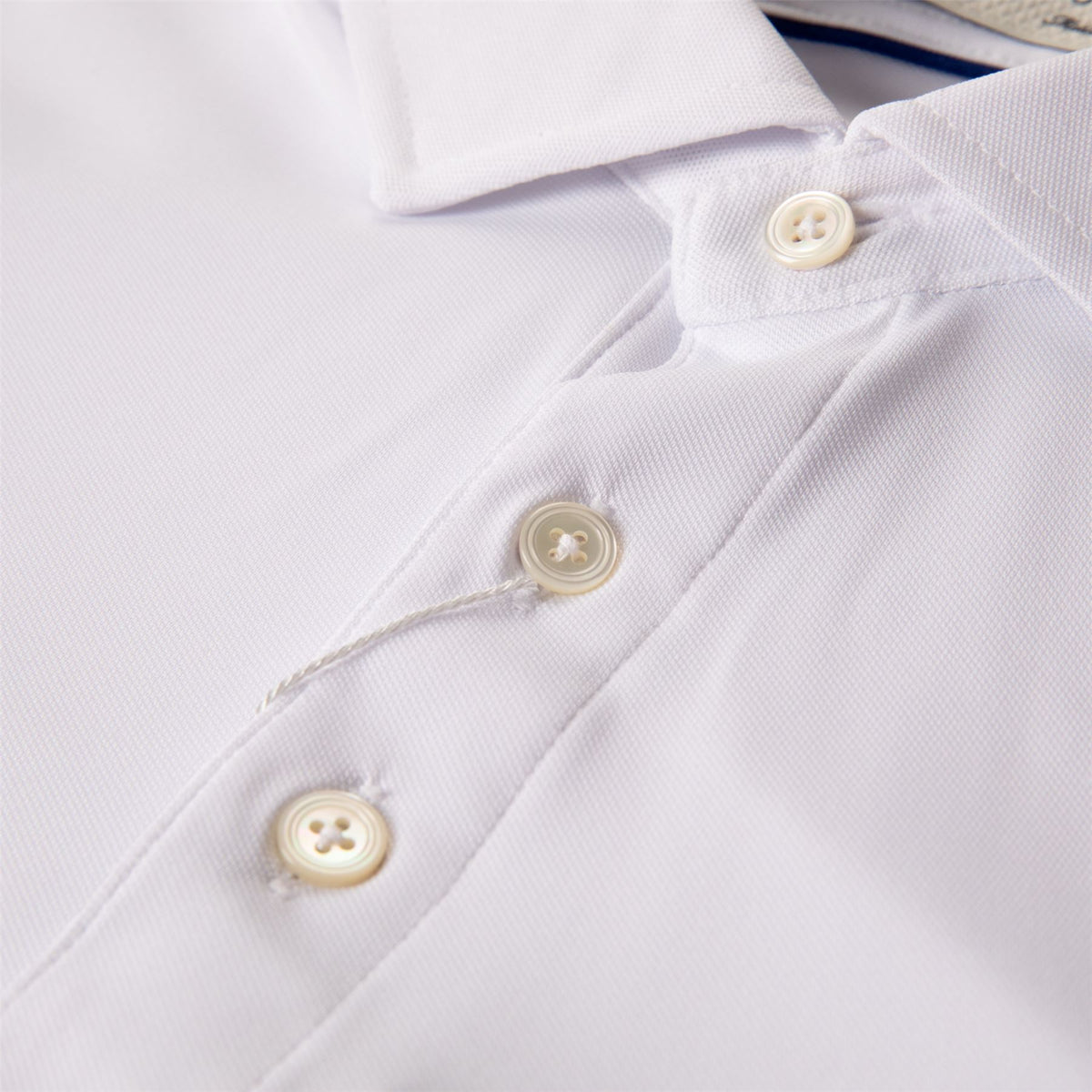 The Macdonald Knit Polo White