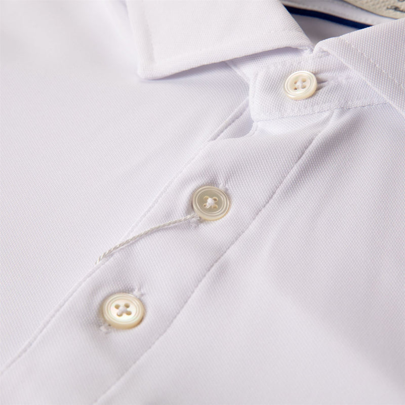 The Macdonald Knit Polo White