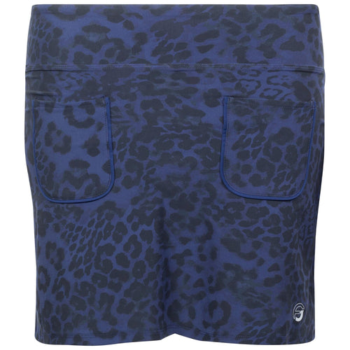 Womens The Edit Skirts Navy Leopard Print - SS22