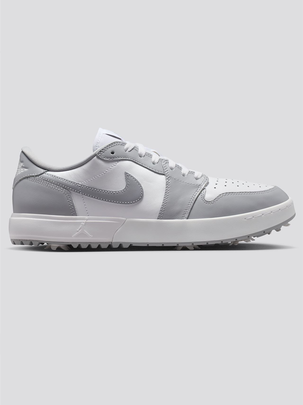 Air Jordan 1 Low Spiked Golf Shoe Wolf Grey/White/Wolf Grey