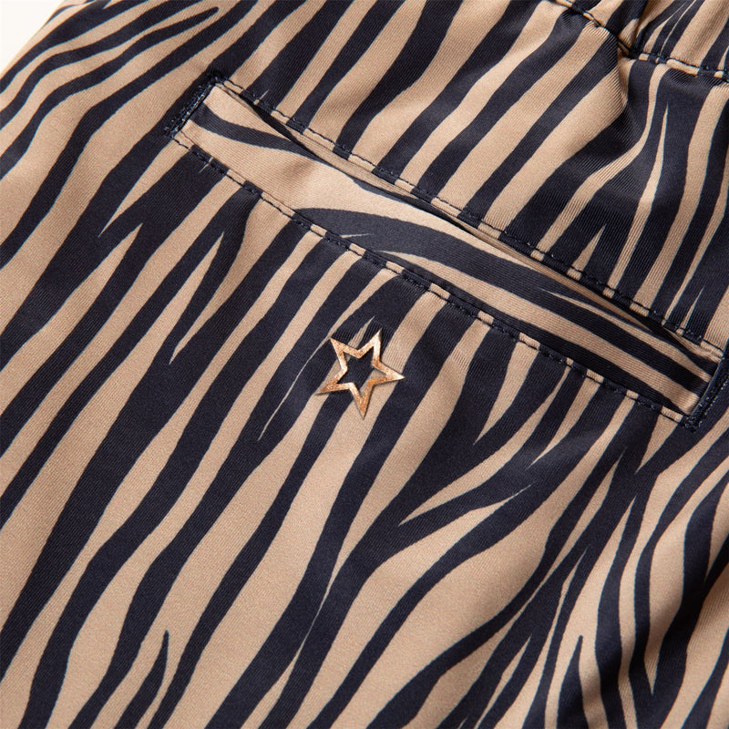 Womens The Zebra Print Skort Navy