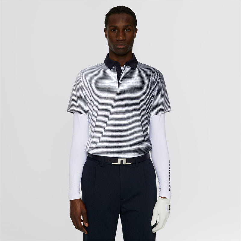Marvin Stripe Polo White