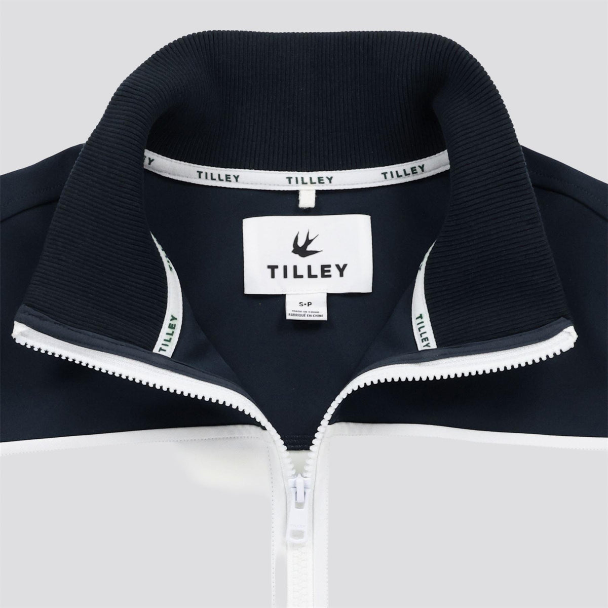 Womens Warm Up Jacket Navy/White