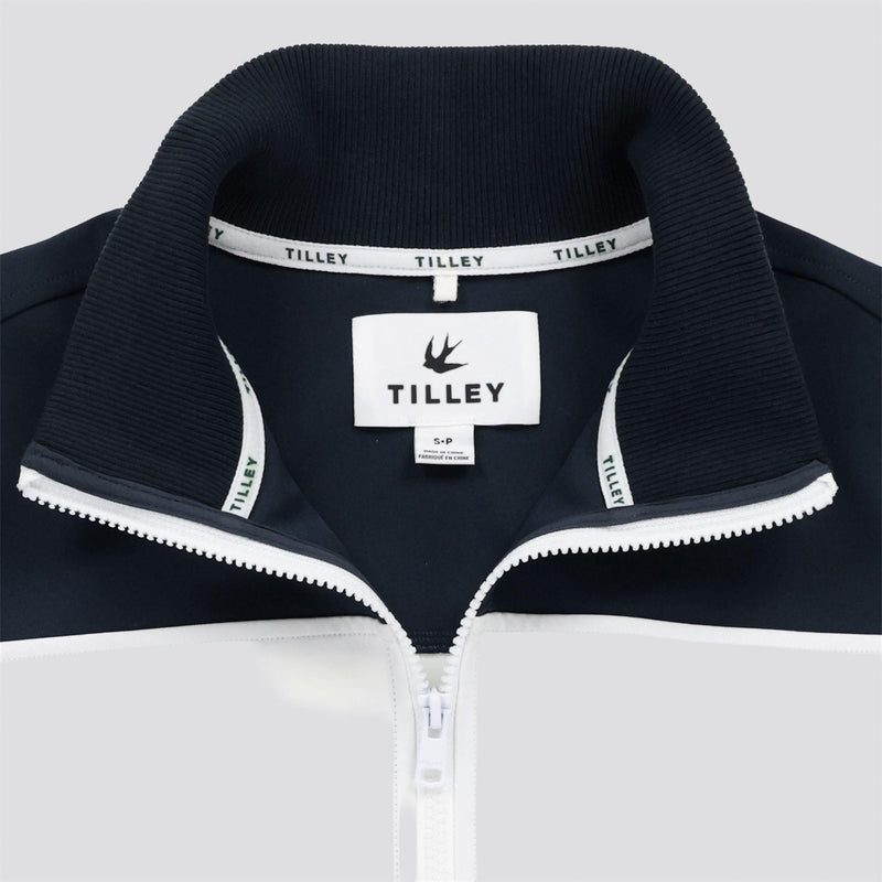 Womens Warm Up Jacket Navy/White