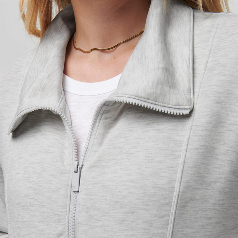 Womens Skyloft Soft Half Zip Mid Layer Heather Light Grey