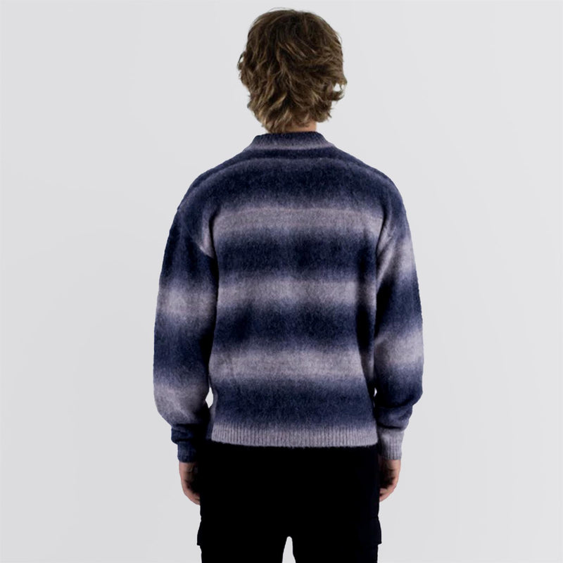 Cole Knit Mockneck Mohair Sweater Black