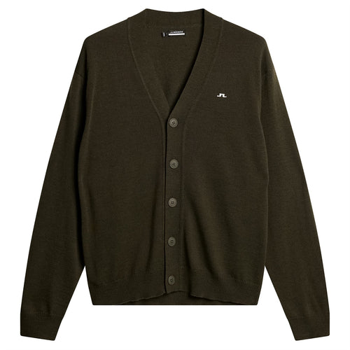 Lucas Knitted Cardigan Forest Green