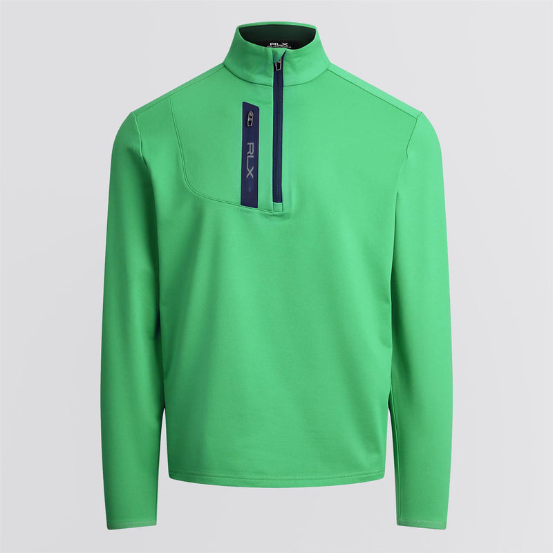 RLX Half Zip Stretch Jersey Pullover Classic Kelly