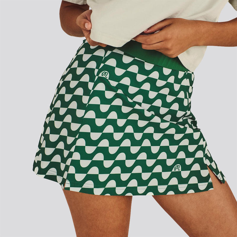 Womens Ella Skirt Garden Green/Green Tint