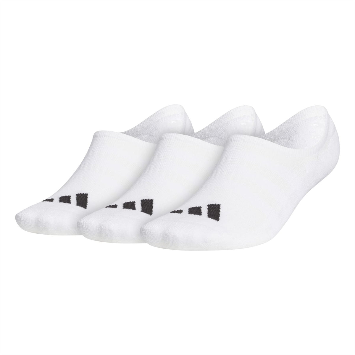 No Show Golf Socks 3 Pairs White