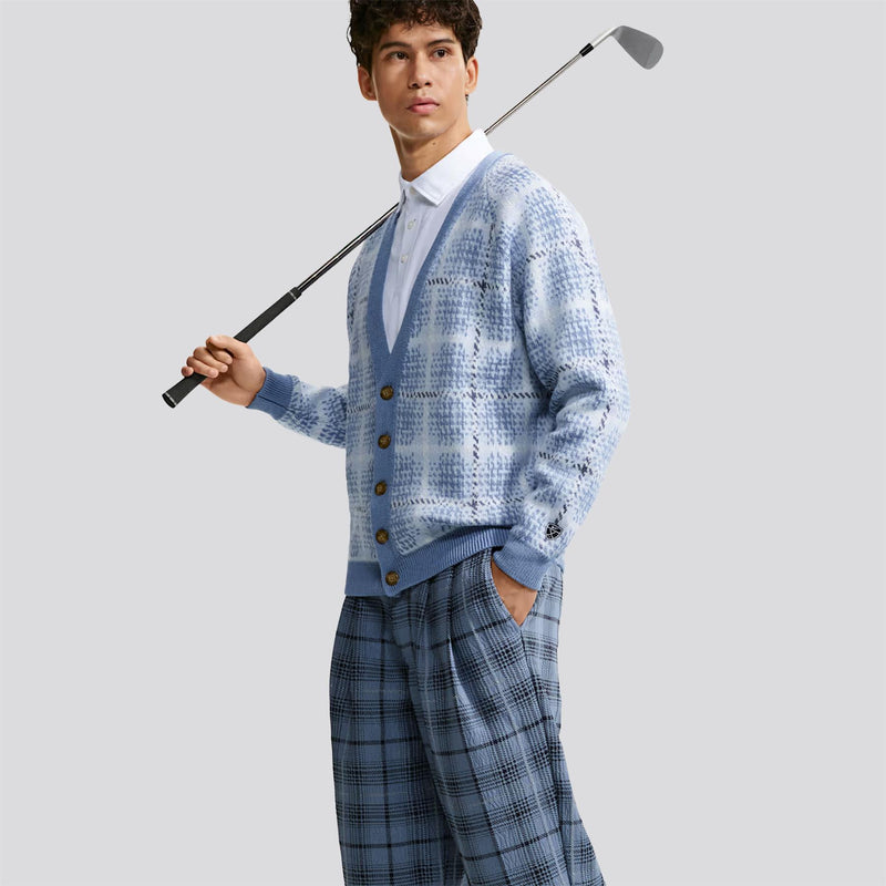 Tartan Loose Cardigan