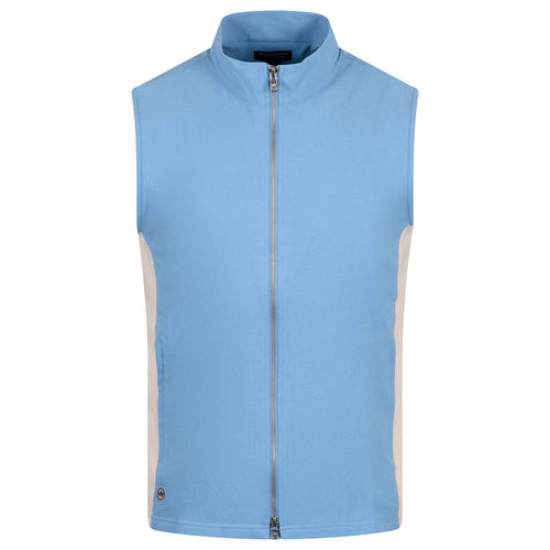 Solstice Performance Hybrid Full Zip Vest Fountain Blue - SS25