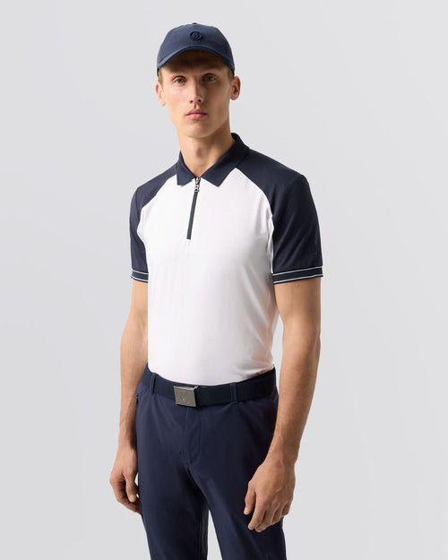 Fabius Zip Polo Shirt Off White