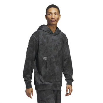 Adicross Print Design Hoodie Black