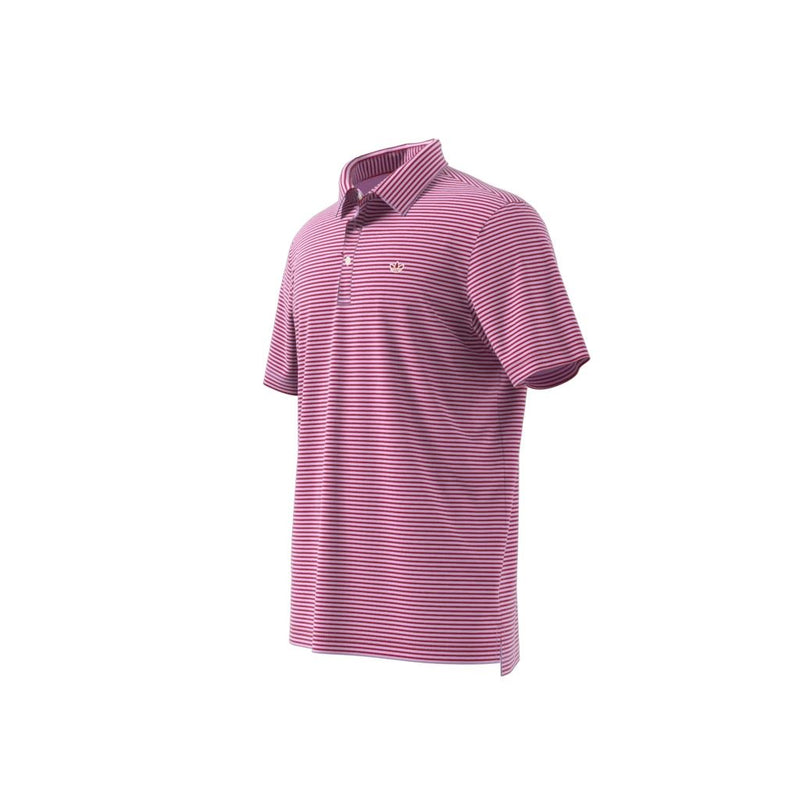 Originals Stripe Pique Polo Bliss Lilac/Better Scarlet