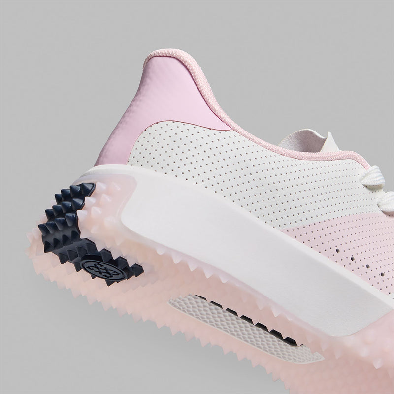 Womens G.112 Perforated Kiltie Golf Shoes Snow/Blush