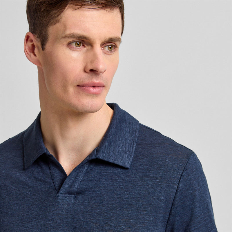 Roy Linen Polo JL Navy