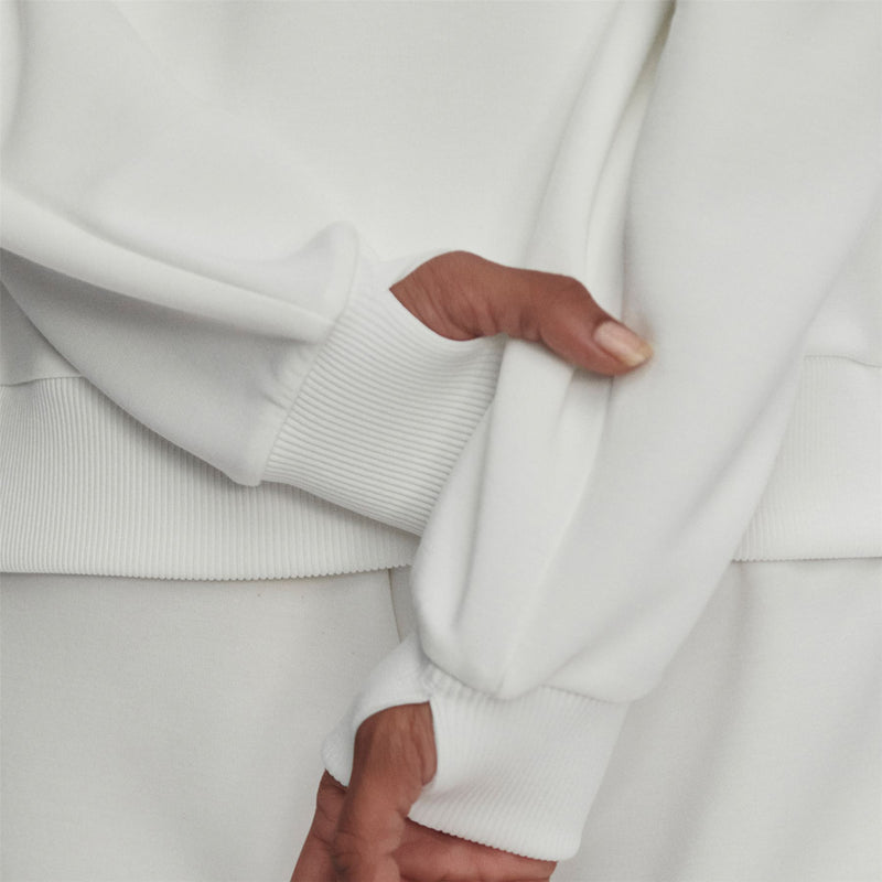 Womens Raymar Half Zip Sweat White/Navy/Forest