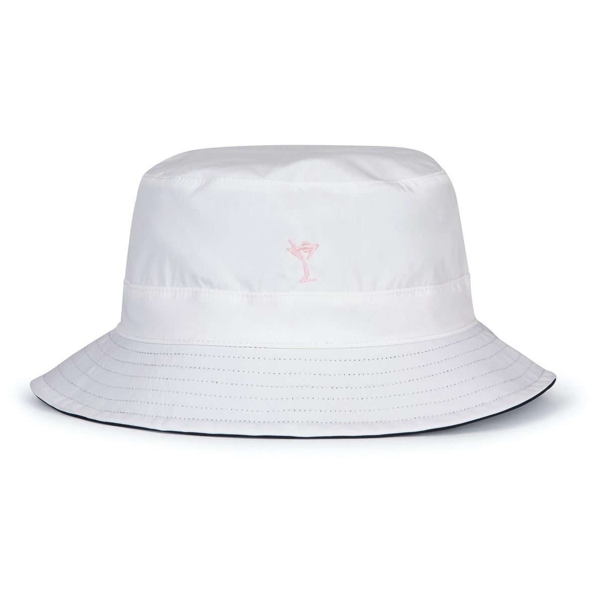 Womens Reversible Bucket Hat Navy/White