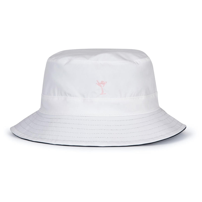 Womens Reversible Bucket Hat Navy/White