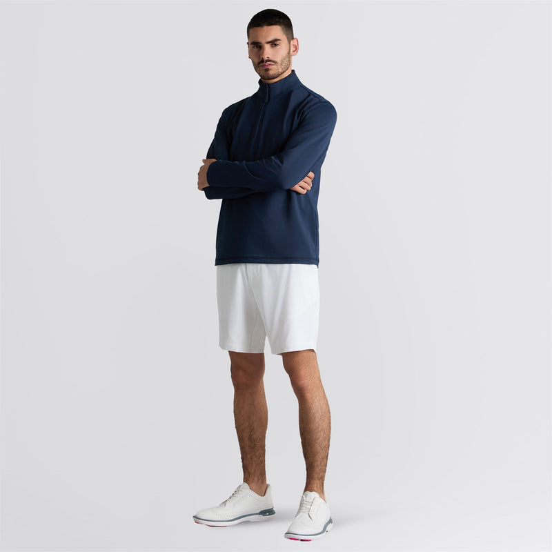 Brushed Back Tech Terry Quarter Zip Twilight