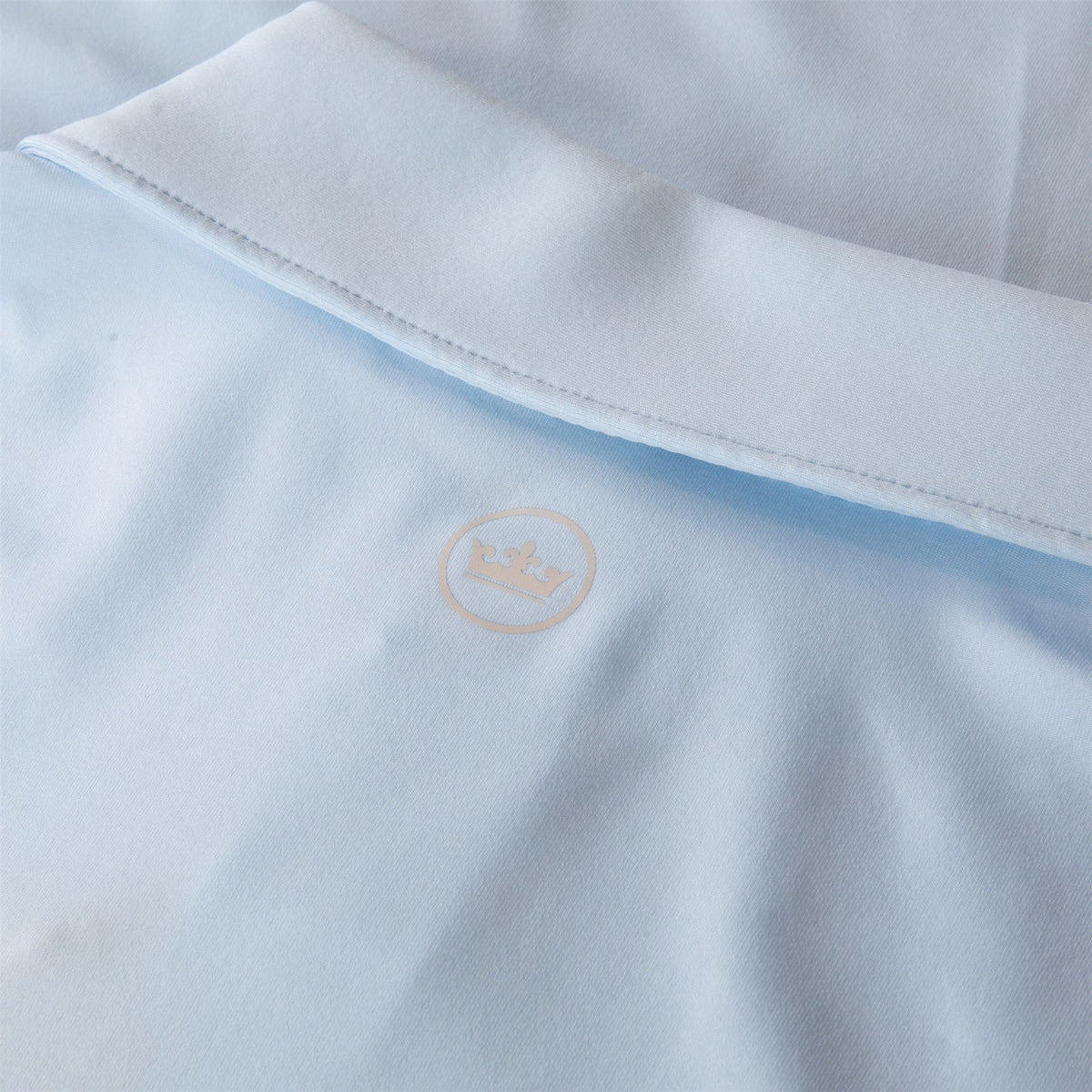 X TRENDYGOLF Camo Shield Solid Performance Jersey Polo Pale Blue