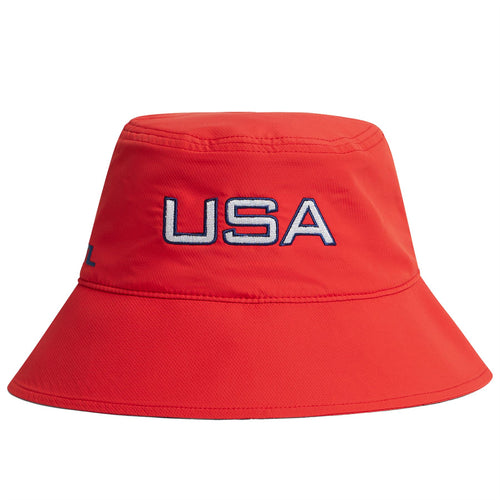 Womens Tourey Lightweight Bucket Hat Flame Scarlet - SU24