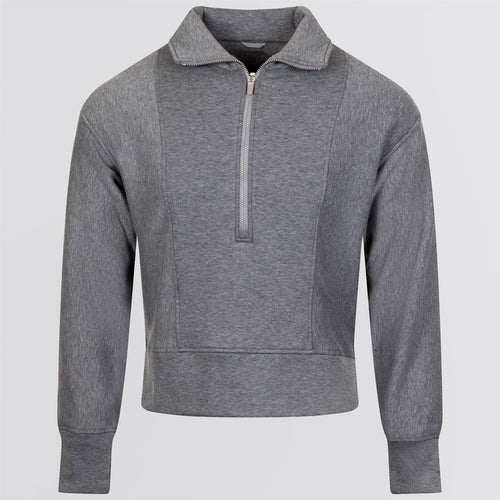 Womens Regan Zip Mock Pullover Stingray