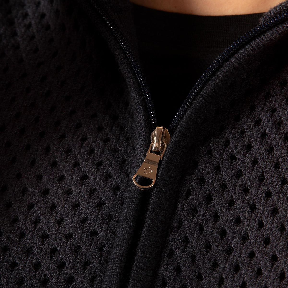 Womens Penelope Quarter Zip Sweater Navy