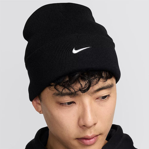 Peak Swoosh Beanie Black/White
