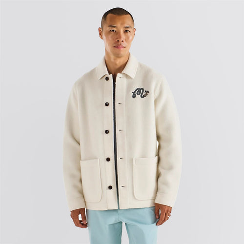 Wool Chore Coat Dove Grey