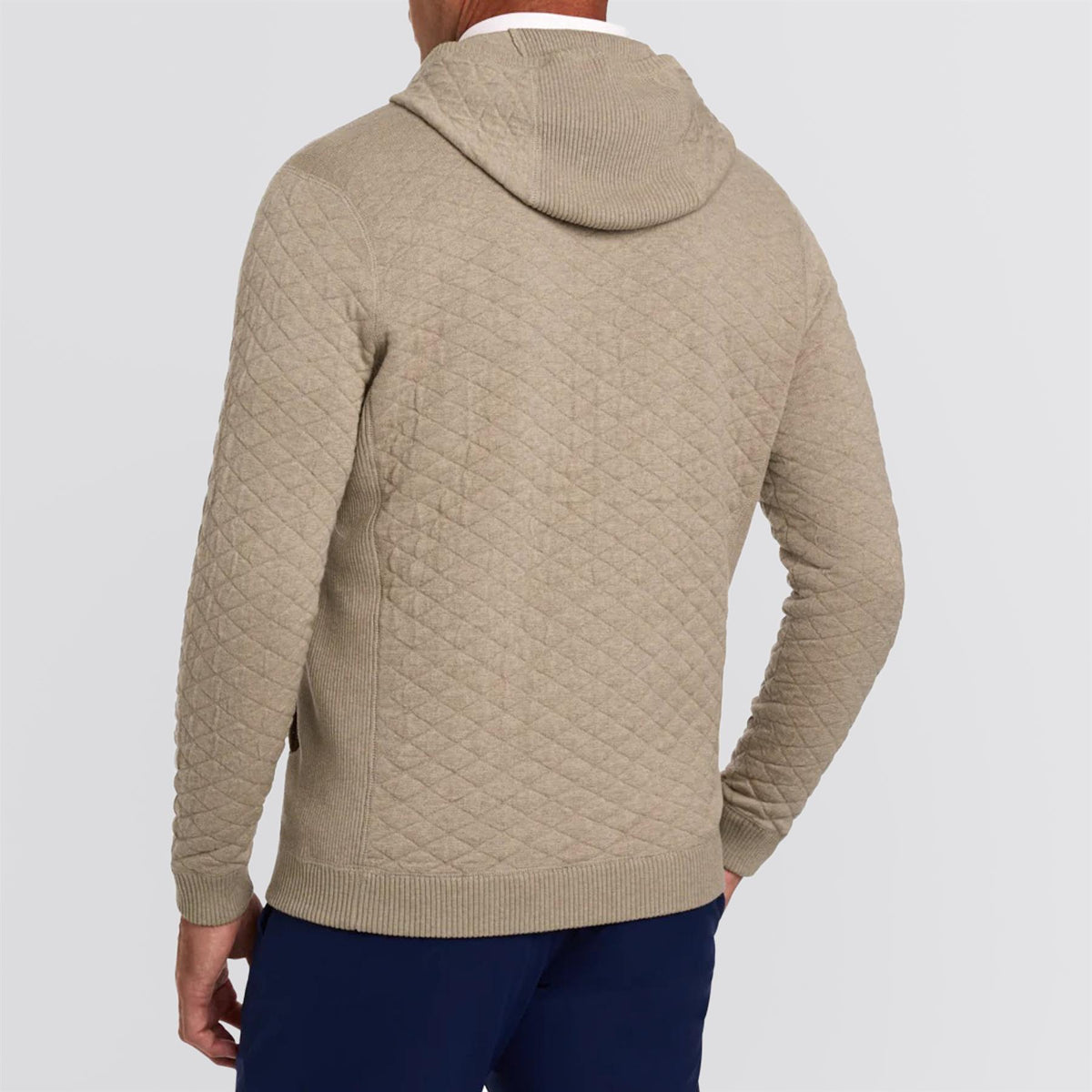 The Wallace Hooded Sweater Heathered Light Dune