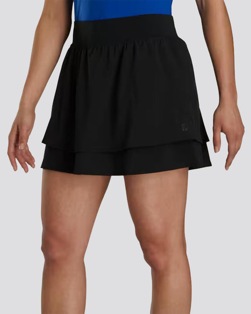Womens Lightweight Woven Skort Black