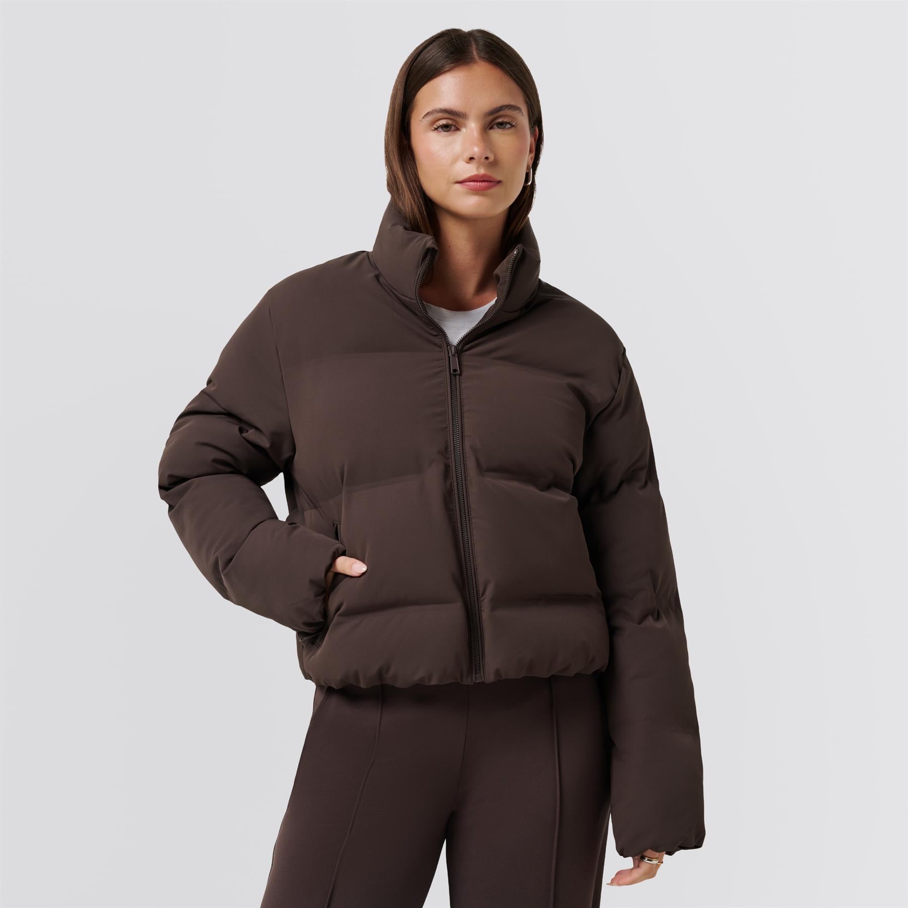 Womens Moontide Bonded Jacket Coffee Grounds