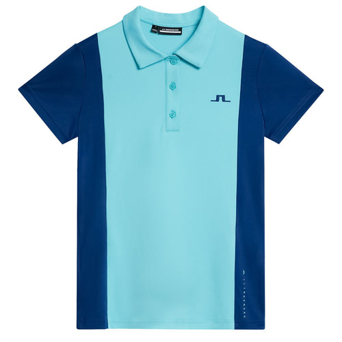 Womens Tilly Lux TX Jersey Polo Blue Curacao - SU24