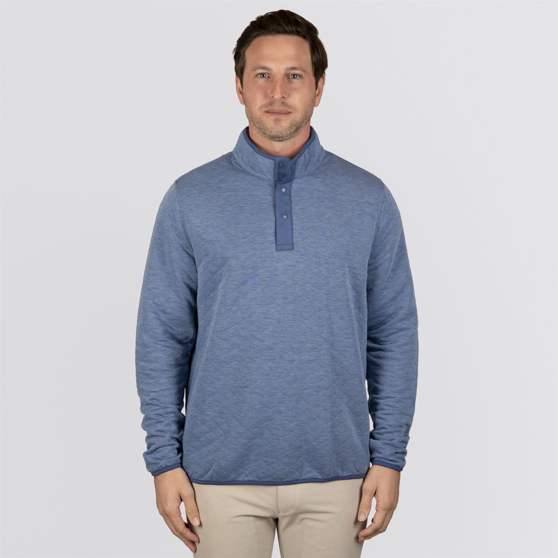 The Sullivan Pullover Heathered Maidstone Blue
