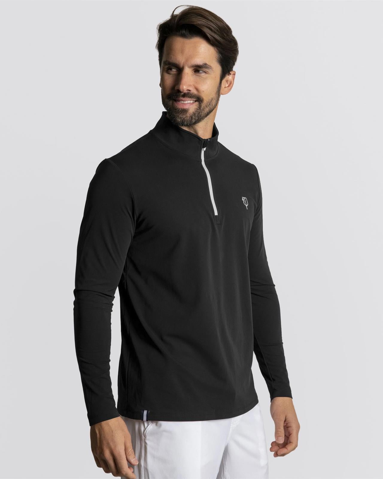 Regatta Quarter Zip Pure Black