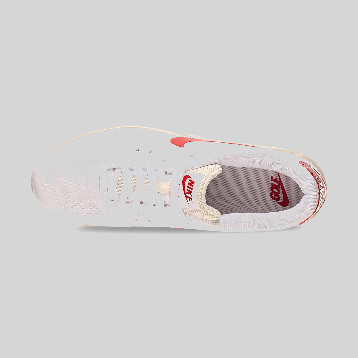 Air Max 90 G Golf Shoes Wht/Fire Red-Lt. Orewood