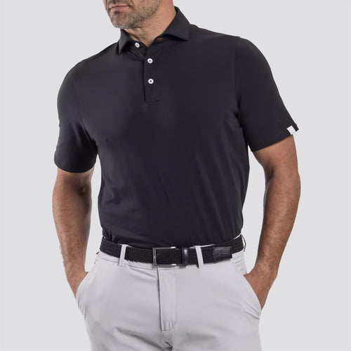 Hollow Pima Polo Black