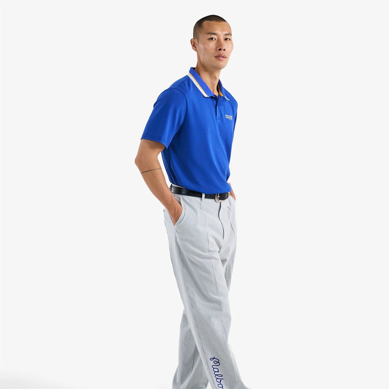 Grasse Pique Polo Blue