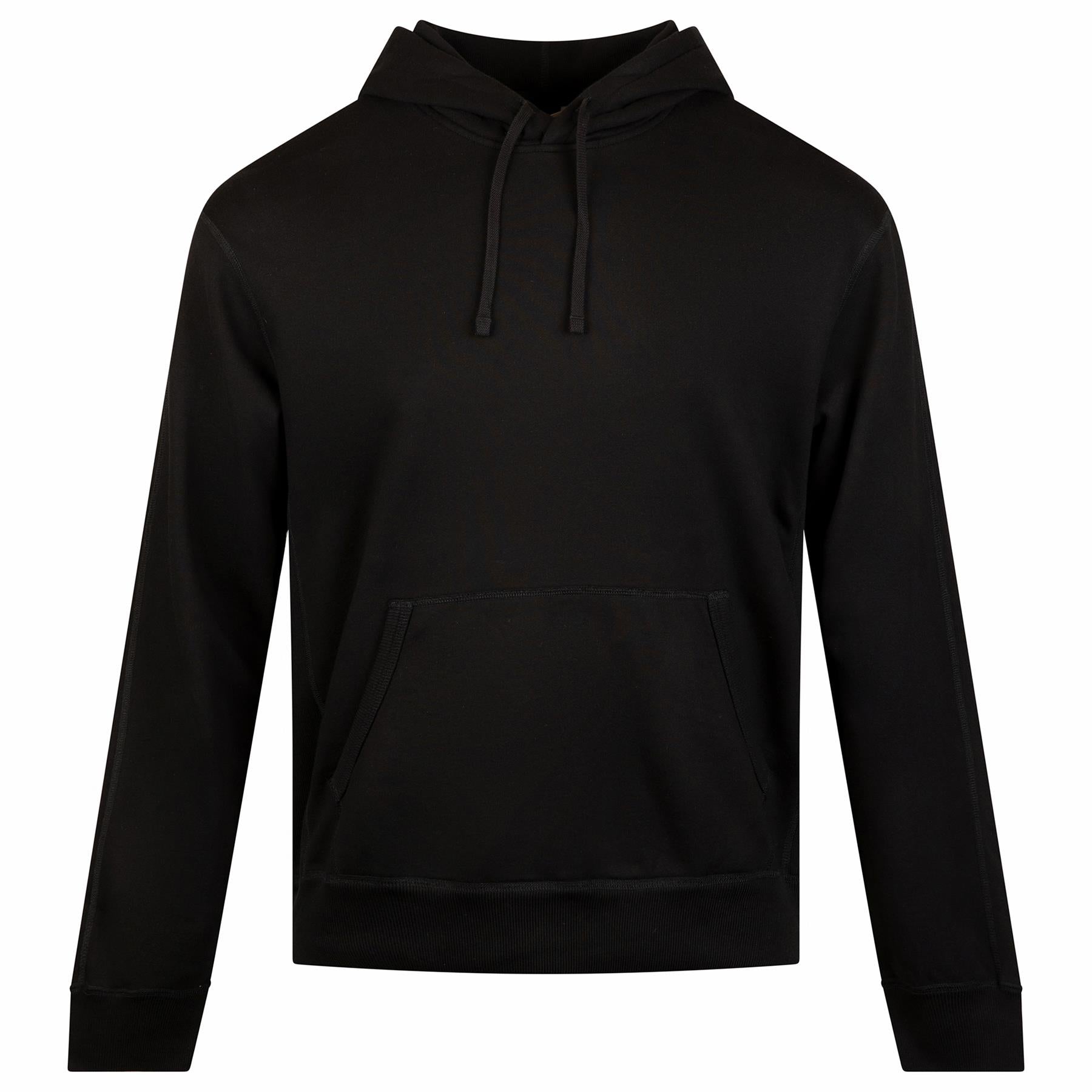 Midweight Terry Standard Hoodie Black